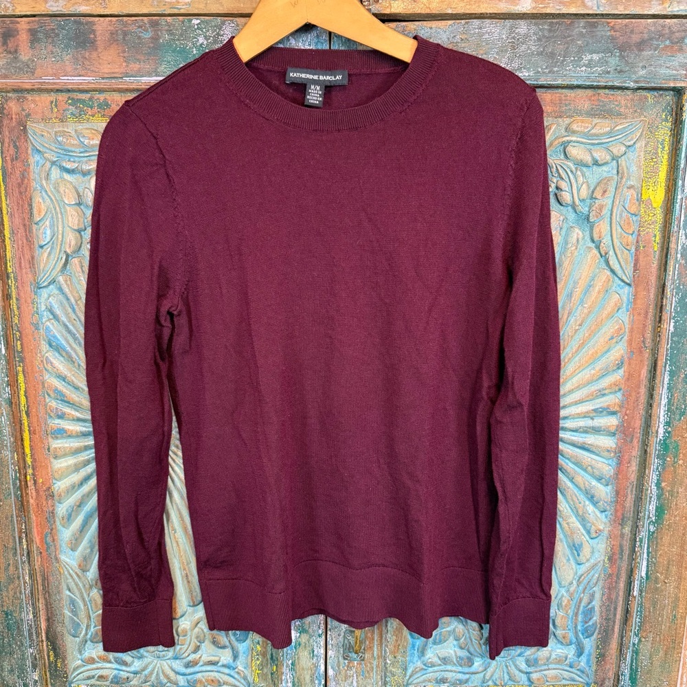 Merino wool long sleeve shirt sweater M